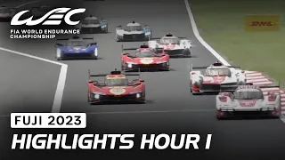 Highlights of the First Hour of Racing I 2023 6 Hours of Fuji I FIA WEC