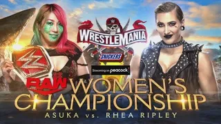 ASUKA VS RHEA RIPLEY RAW WOMEN’S CHAMPIONSHIP WRESTLEMANIA 37