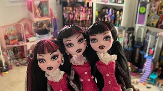 CLEANING UP MY DOLL ROOM AGAIN +monster high collection update | Lizzie is bored vlog