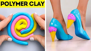 POLYMER CLAY CRAFTS! Cute And Colorful DIY Ideas, Jewelry And School Supplies