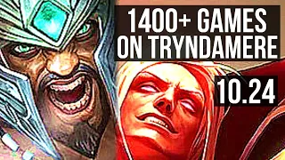 TRYNDAMERE vs VLADIMIR (TOP) | 2.8M mastery, 1400+ games, 3/2/10 | KR Master | v10.24