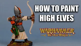 Painting a Warhammer High Elf Army Like it's 1995!