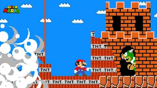 Super Mario Bros. but Everything Mario Touch turns to TNT