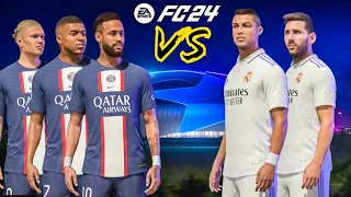 FC 24😍| Prime Messi & Ronaldo vs Neymar & Mbappe & Haaland - Who Would Win - UCL FINAL