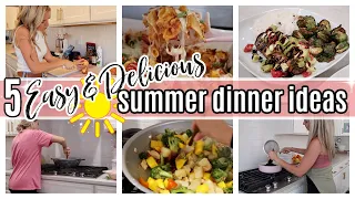 *NEW* 5 EASY DINNER IDEAS SUMMER MEAL IDEAS COOK WITH ME WHATS FOR DINNER TIFFANI BEASTON HOMEMAKING