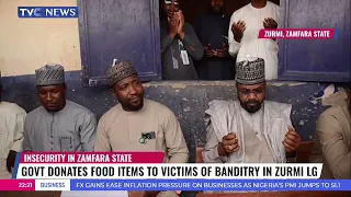 Zamfara Govt. Donates Food Items To Victims Of Banditry In Zurmi LG