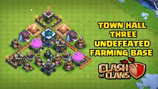 New BEST Town Hall 3 (TH3) Base with Town Hall inside the wall - Clash of Clans | 2021