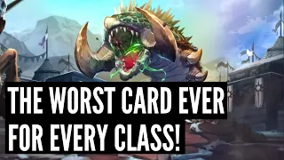 The WORST cards for EVERY Class in Hearthstone history! | Darkmoon Races | Hearthstone