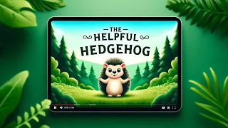 🌲 The Helpful Hedgehog 🦔 | Story Time for Kids | Kids Story In English