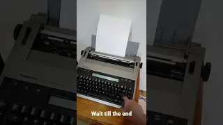 the sounds of an electronic typewriter