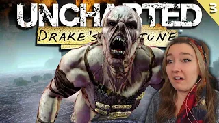 I Didn't Know This Was Also a Horror Game LOL - Uncharted Drake's Fortune Blind Playthrough Part 3