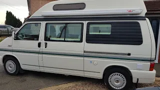 NOW SOLD 2002.Auto Sleeper Topaz VW T4 39k new condition 2 berth rear bathroom