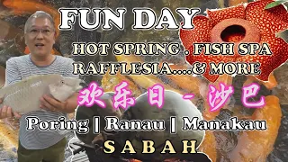 Fun Day Sabah | 欢乐日 - 沙巴 | HOTSPRING | FISH SPA | BBQ COCONUT | RAFFLESIA | PORING | RANAU | MARAKAU