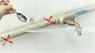 Did You Know This Trick for plumbing ? Tricks To Fix Broken Pvc Pipes Without Turning Off The Water.