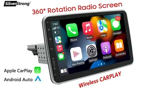 1DIN ANDROID RADIO CARPLAY,Screen rotation 360degree，