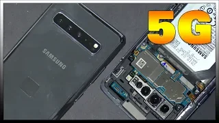 Samsung Galaxy S10 5G Disassembly Teardown Repair Guide. Mystery connector inside!