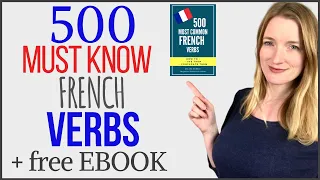 500 must know French verbs | French listening practice | French vocabulary