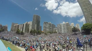 Así se gritaron los goles de Messi y Di María en Mar del Plata