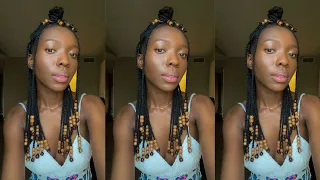 Natural Braids with Beads | Style #2 - Curly Hair Routine