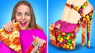 BEST Ways to SNEAK FOOD to Movies and School - Rich vs Poor Ways of Sneaking Food by La La Life Gold