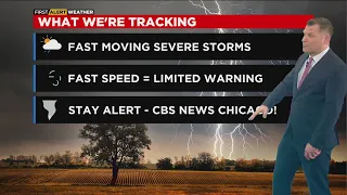 Chicago Weather Alert: fast-moving severe storms heading in