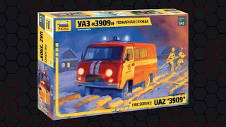 Сборка модели УАЗ-3909 "Пожарная служба" 1/43. Выпуск-1