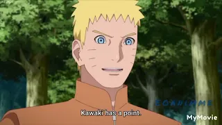 Naruto training Boruto after kurama's death