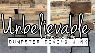 Dumpster  Dive Junk || Trash to Treasure || Furniture Flip