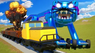 We Used a MR. BEAST MECH to STOP the Lego Train in Brick Rigs Multiplayer!