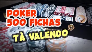 Nosso Passa Tempo - Poker Maleta de Couro Preto 500 Fichas Kit Completo - Unboxing e Review