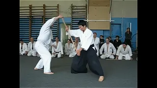 2nd control, throw in four directions using a jo (stick) in Yoshinkan Aikido.