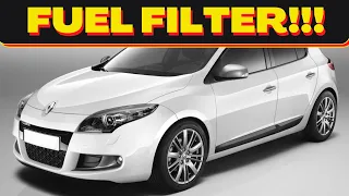 Renault megane 3 fuel filter location replacement, how to bleed fuel system 1.5L diesel
