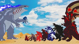 SHARKZILLA vs SHIN GODZILLA : Monsters Ranked From Weakest To Strongest - Power Levels