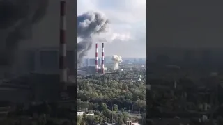 Russian missile in Kyiv | Ukraine war footage 2022