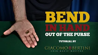 How to BEND a COIN in HAND - Coin Magic  - TUTORIAL by Bertini