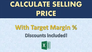 How to calculate selling price with cost and margin (Discount and Rebate included)