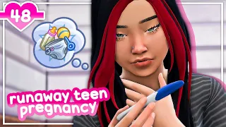 a positive pregnancy test... | runaway teen pregnancy ep. 48 - the sims 4