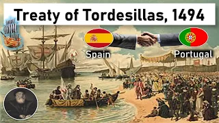 Treaty of Tordesillas #1minuteknowledge #Spain #Portugal