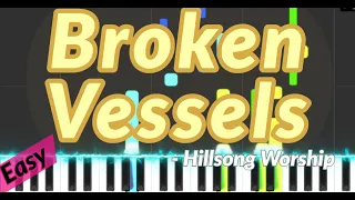 Broken Vessels  - Hillsong Worship | Easy Worship Piano Cover Tutorial (How To Play)