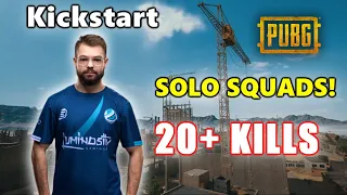 LG Kickstart - 20+ KILLS - SOLO vs SQUADS! - PUBG