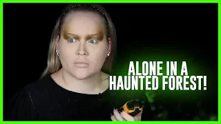 Doing My Makeup, ALONE in a HAUNTED FOREST! | NikkieTutorials