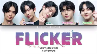 I-LANDERS (K, HEESEUNG, JAKE, SUNGHOON, JUNGWON) - “FLICKER” Color Coded Lyrics (Han/Rom/Eng/가사)