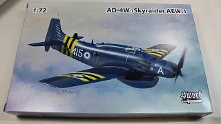 Sword 1/72 AD-4W/Skyraider AEW.1 In Box Review