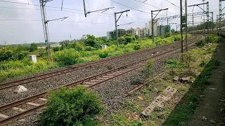 CSMT Rajdhani Overtaking Sewagram Express near Kalyan