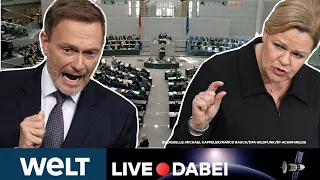 BUNDESTAG: Haushalt 2024 - Ampel vor harter Debatte im deutschen Parlament | WELT Live dabei
