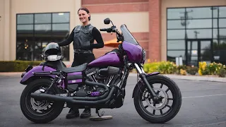 Lady Bad Bones' Dyna Low RIder S Harley-Davidson