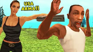 cheguei na catalina... - ZERANDO GTA SA SEM USAR ARMAS #7