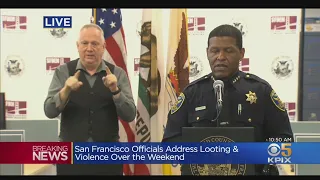 Raw Video: San Francisco Officials Provide Update Weekend Protests, Looting, Arrests