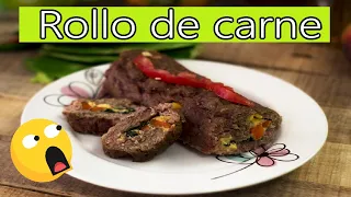 Rollo de carne 👌👌 (Receta con carne molida FÁCIL y ECONÓMICA mexicana)