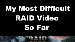 My most Difficult RAID video so far.. (Making a VERY Tough Decision..)